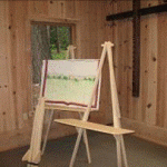 wooden easels